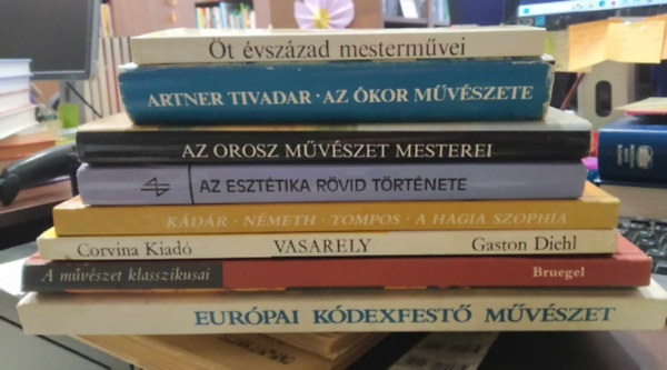 Artner Tivadar - 7 db mvszeti album- KNYVMENT AJNLAT: Eurpai kdexfest mvszet+ Bruegel+ A Hagia Szophia+ Az eszttika rvid trtnete+ Az orosz mvszet mesterei+ Az kor mvszete+ t vszzad mestermvei