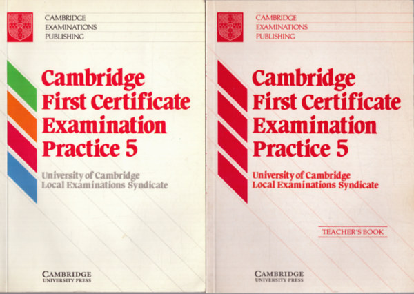 T�bb szerkeszt� - Cambridge First Certificate Examination Practice 5 + Cambridge First Certificate Examination Practice 5 teacher's book