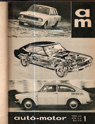 Autó-Motor XXIII. évfolyam 1970/1-24 számok (teljes évfolyam, egybekötve)