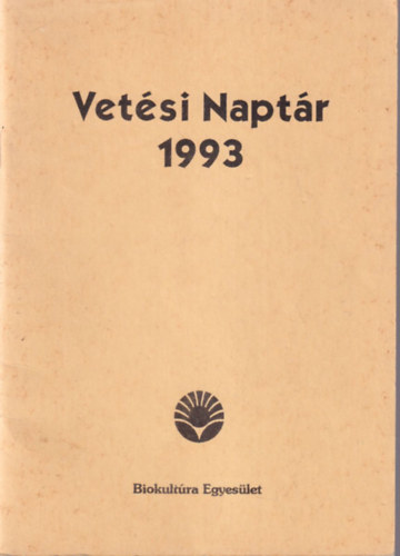 Matthias K. Thun Maria Thun - Vet�si Napt�r 1993