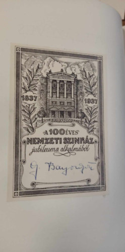 Pallas Irod. �s nyomdai Rt. - A sz�z�ves Nemzeti Sz�nh�z (Az 1937/38-as centen�ris �v eml�kalbuma)