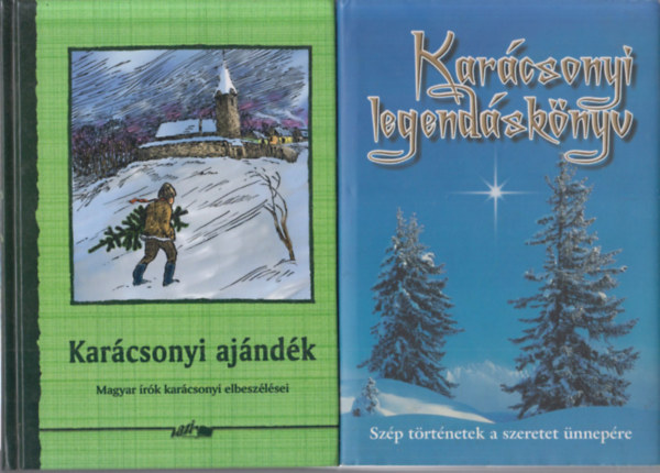 2 db antol�gia Kar�csony t�m�ban: Kar�csonyi aj�nd�k + Kar�csonyi legend�sk�nyv