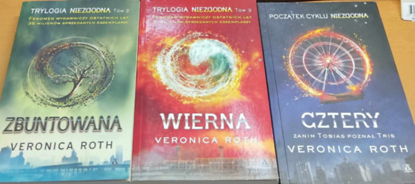 Veronica Roth - Trylogia Niezgodna: Zbuntowana + Wierna + Cztery (Divergent-trilgia)(Amber)