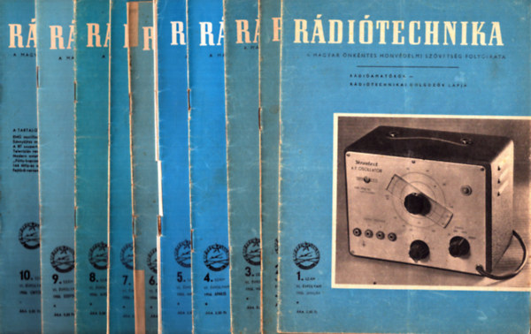 Rádiótechnika 1956. VI. évfolyam 1-12. (teljes)