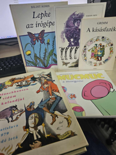 Tordon kos, Blint gnes, Lukcs Krisztin Zoltn Grimm - 5db-os KNYVMENT AJNLAT, meseknyv: A kssfazk+ Llila+ Lepke az rgpen+ Mucmuc a morgonc+ Mnchhausen vidm kalandjai