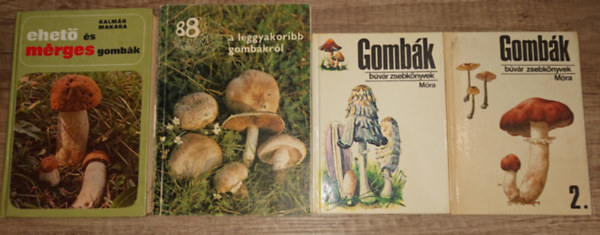 Kalmr-Makara - 4 knyv a Gombkrl: Gombk 1-2. (Bvr Zsebknyvek), 88 sznes oldal a leggyakoribb gombkrl, Ehet s mrges gombk