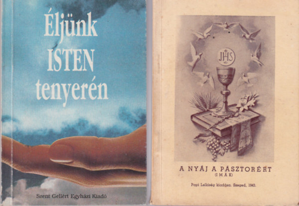 Hollai Ferenc, Johannes Rosche - 3 db vall�si k�nyv: A ny�j a p�sztor�rt ( im�k ) + A Katolikus Munk�sifj� Mozgalmak Nemzetk�zi Sz�vets�g�nek kiad�s�ban 1993 + �lj�nk Isten tenyer�n