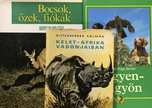 Homoki-Nagy Istvn, Jaroslav Holecek Kittenberger Klmn - Vadszati tmj knyvcsomag (3 ktet)