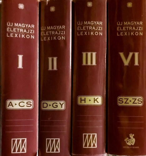 Mark Lszl  (fszerk.) - j magyar letrajzi lexikon I-VI.