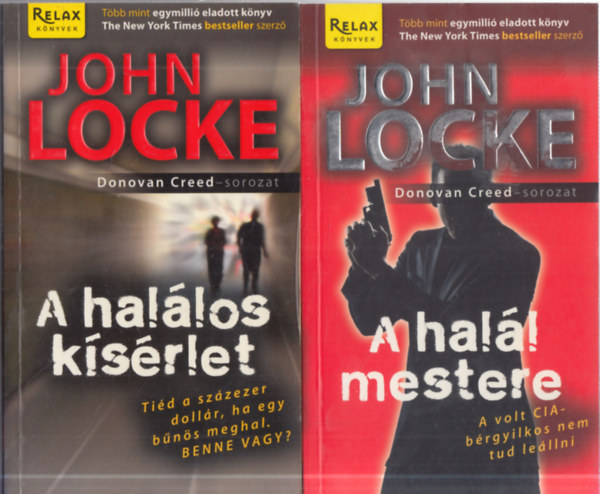 John Locke - 2 db. Donovan Creed-sorozat: A halál mestere + A halálos kísértet