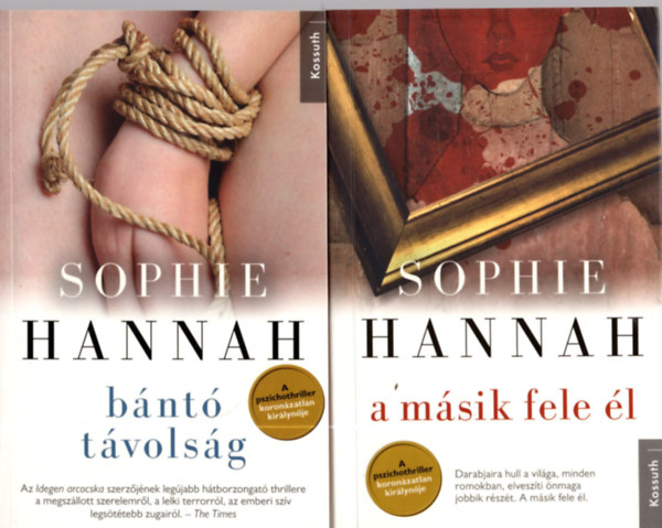 Sophie Hannah - 2 db Sophie Hannah könyv: a másik fél +bántó távolság.