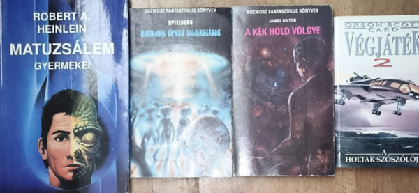 Orson Scott Card, James Hilton, Steven Spielberg Robert A. Heinlein - 4db sci-fi reg�ny - Orson Scott Card-V�gj�t�k 2, James Hilton-A k�k hold v�lgye, Spielberg-Harmadik t�pus� tal�lkoz�sok, Robert A. Heinlein-Matuzs�lem gyermekei