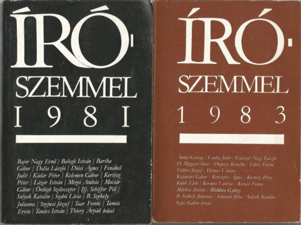 2 db knyv, rszemmel 1981, rszemmel 1983