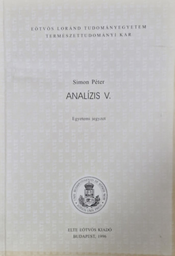 Simon Péter - Analízis V.