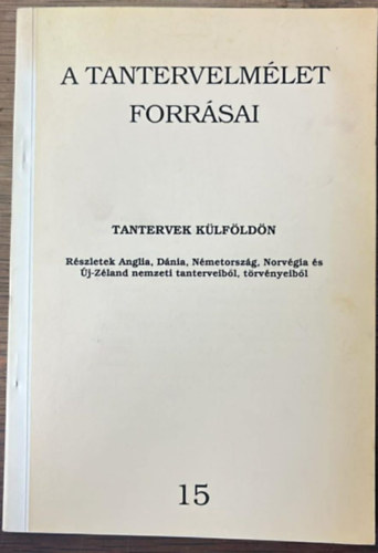 Hor�nszky N�ndor - Tantervek k�lf�ld�n