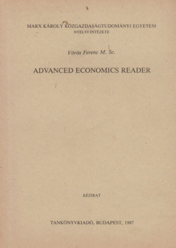 V�r�s Ferenc - Advanced Economics Reader