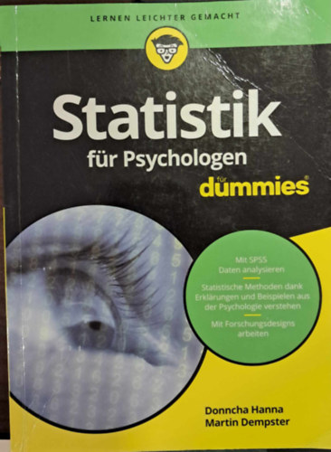 Martin Dempster Donncha Hanna - Statistik fr Psychologen fr Dummies - Daten analysieren Mit SPSS