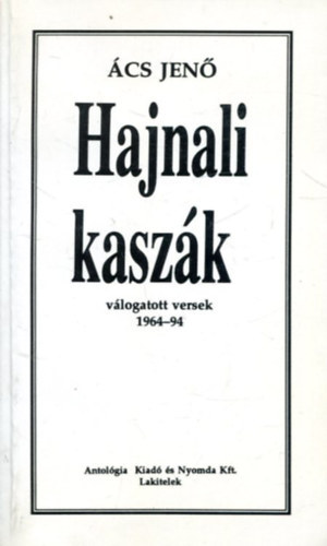 �cs Jen� - Hajnali kasz�k