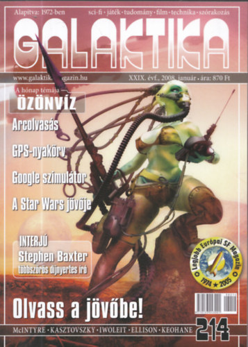 4db Galaktika magazin - 2008/1, 2, 4, 5 (4db lapszm: 214,215,217,218)