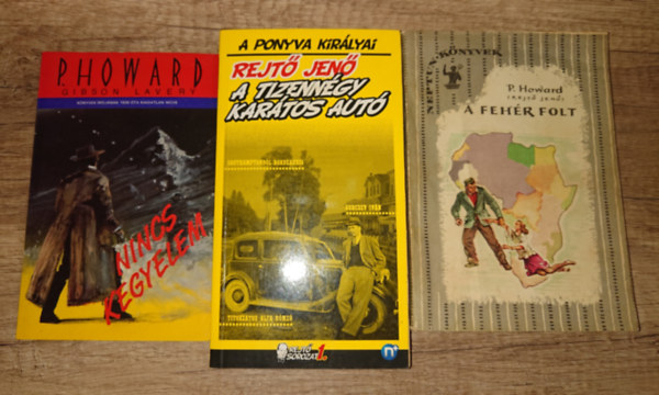 Rejt� Jen� - 3 k�nyv Rejt� Jen�t�l: Nincs kegyelem, A feh�r folt, A tizenn�gy kar�tos aut�