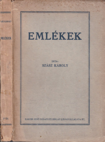 Szász Károly - Emlékek