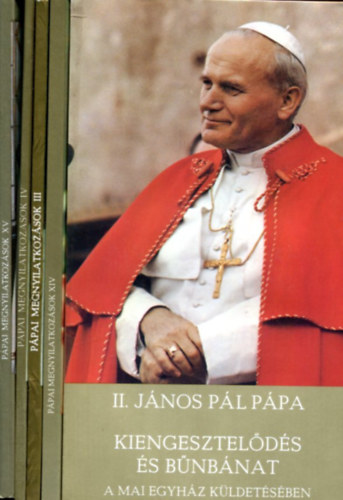 Nincs felt�ntetve - II. J�nos P�l p�pa f�zetek - 5 db.