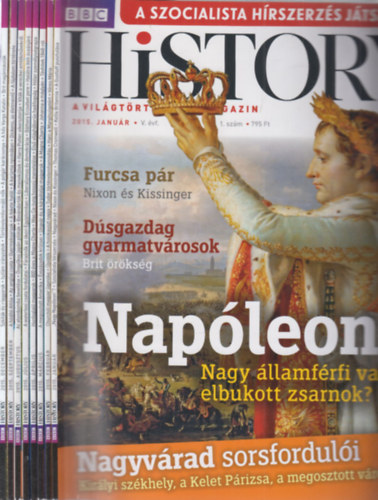 BBC History 2015/1, 2, 3, 4, 7, 8, 9, 12 szmok (8 db. lapszm)