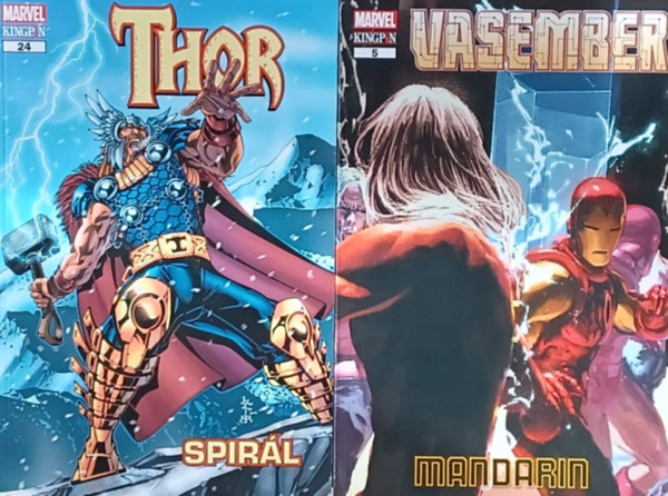 Marvel Legendk 5.-  Vasember - Mandarin   + Marvel Legendk 24. - Thor -  Spirl (2 m)