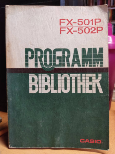 Casio - Programm Bibliothek FX-501P, FX-502P