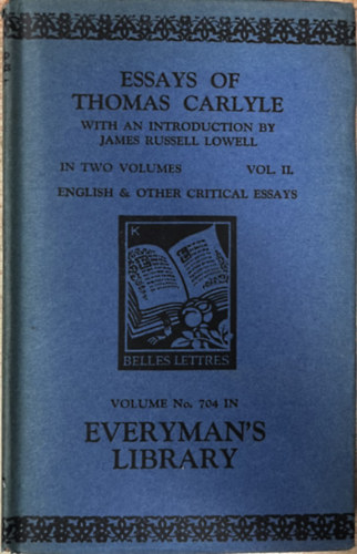 Thomas Carlyle - English and Other Critical Essays Vol.II.