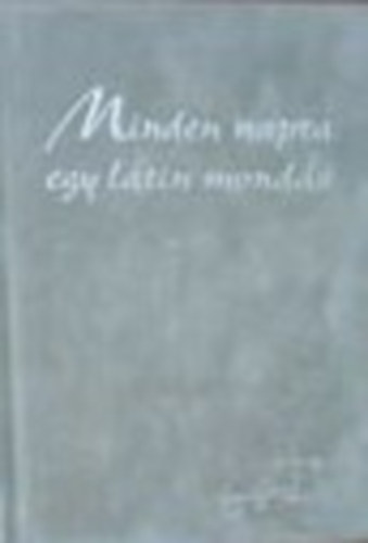 Minden napra egy latin mondás