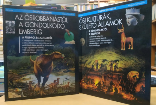 2 db �j K�pes t�rt�nelem: Az �srobban�st�l a gondolkod� emberig + �si kult�r�k, sz�let� �llamok