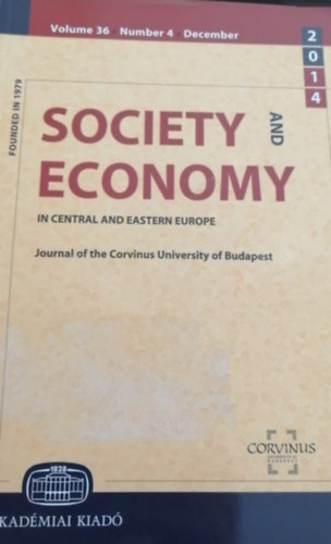Cs�ki Csaba  (szerk.) - Society and economy in central and eastern Europe 2014/4