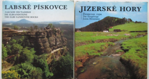 2 db Cseh útikönyv: Labské pískovce + Jizerské Hory
