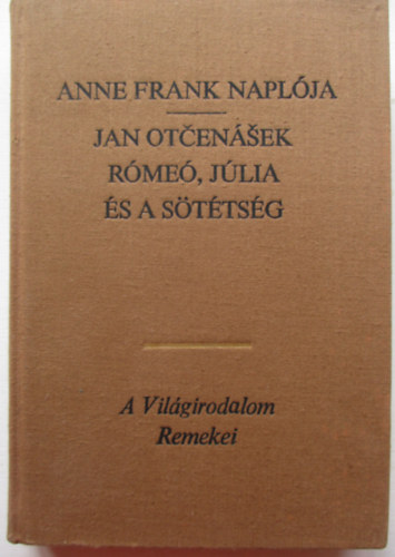 Anne- Otcenásek, Jan Frank - Anne Frank naplója - Rómeó, Júlia és a sötétség