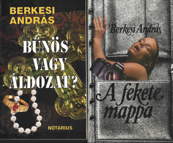 Berkesi András - 2 db könyv, Bűnös vagy áldozat, A fekete mappa