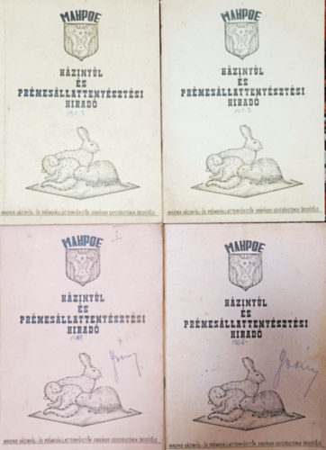 H�ziny�l �s Pr�mes�llatteny�szt�si Hirad� 4 db sz�ma (1967. 3. �s 4-5., 1968. 2. �s 3. sz.)
