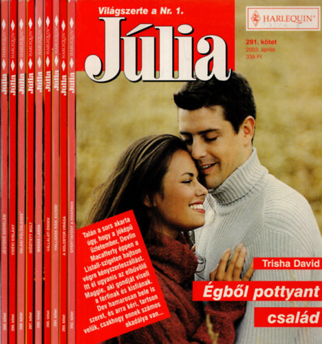Helen Bianchin, Janelle Denison Cathy Williams - 10 db  Jlia magazin 291-300. fzet ( gbl pottyant csald, Gyertyafny a viharban, A kolostor virga, Hallgass rm, kicsim ! Vllalati rdek, Magas labda, Idztett mlt, Valaki flsleges, Vidki kislny, Jgtr szerelem