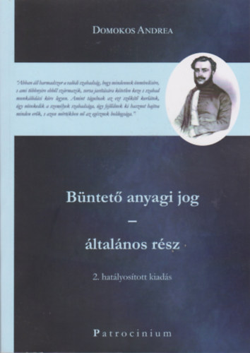 Domokos Andrea - Bntet anyagi jog - ltalnos rsz