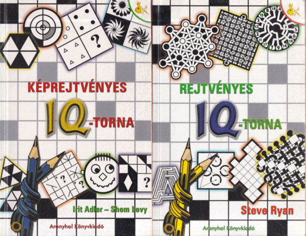 Shem Levy, Steve Ryan Irit Adler - 2 db. rejtvénykönyv (Képregényes IQ-torna + Rejtvényes IQ-torna)