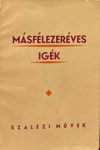 másfélezeréves igék