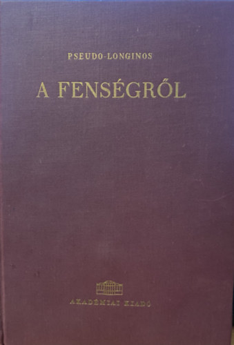 Pseudo-Longinos - A fens�gr�l