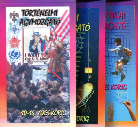 Tbb rendez - 3 db "Agymozgat" fzet: Trtnelmi - Matematikai - Fizikai (10 - 14-16 ves korig)