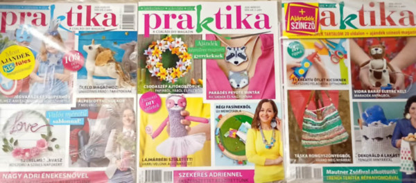 3 db. Praktika Magazin - 2020.m�j. - 5. sz�m, 2020.m�rc. 3. sz�m, 2020.febr. 2. sz�m (szab�s-varr�s-k�t�s-hobby-lak�sdivat-k�zimunka)