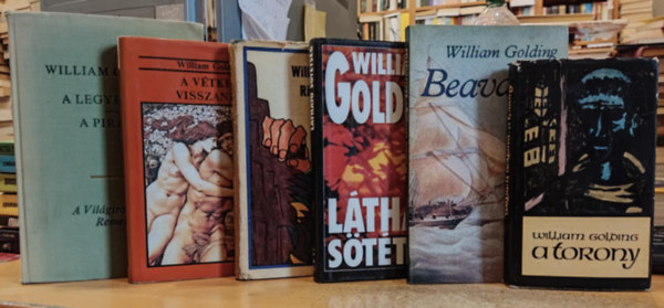 William Golding - 6 db William Golding: A torony; Beavat�s; L�that� s�t�ts�g; Ripacs Martin; A v�tkes visszan�z; A legyek ura/A piramis