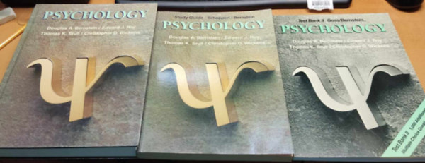 Edward J. Roy, Thomas K. Srull, Christopher D. Wickens Douglas A. Bernstein - Psychology + Psychology Study Guide + Psychology Test Bank II (3 kötet)