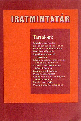 dr. Szakm�ry L�szl� dr. Henni �va - Iratmintat�r