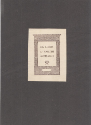 Ex Libris - Somssich Jzsef (1864-1941) (eredeti nyomat)