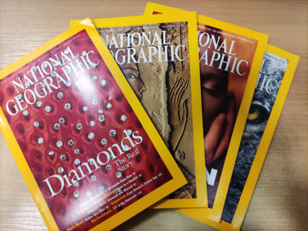 National Geographic 2002 March-October-November-December (4 db sz�rv�nysz�m)