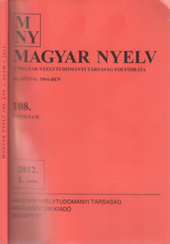 Juhsz Dezs - Magyar nyelv 2012/1.